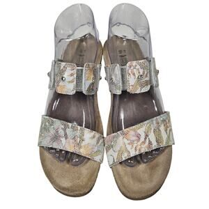 Naot Women's Ashley Floral Leather Slide Sandal EU 40 | US 9-9.5